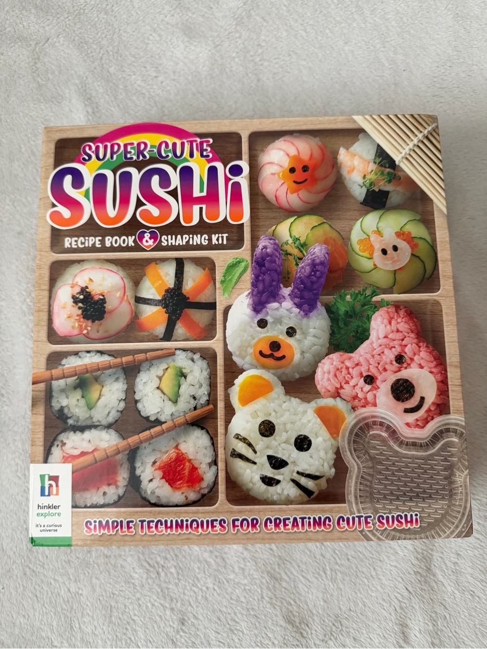 Super-Cute Sushi Recipe Book & Shaping Kit - Colorful Kids Sushi Kit